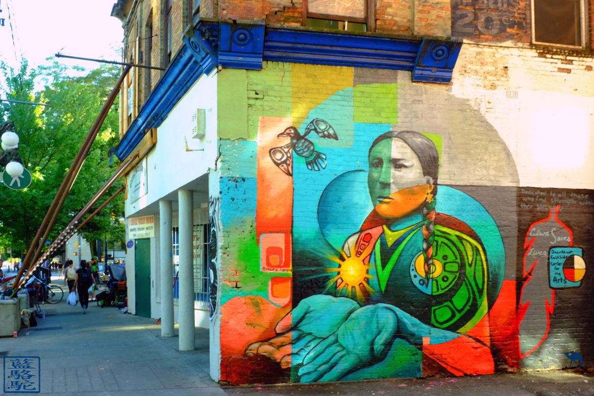 Le Chameau Bleu - Blog Voyage Canada Colombie Britannique -Street Art de GasTown de Vancouver
