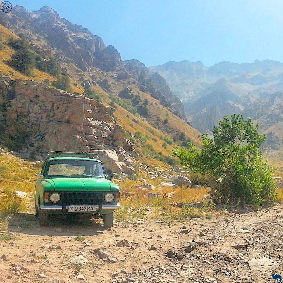 Le Chameau Bleu - Blog Voyage Ouzbékistan - Lada verte à Boysun Sud Ouzbek Ouzbékistan