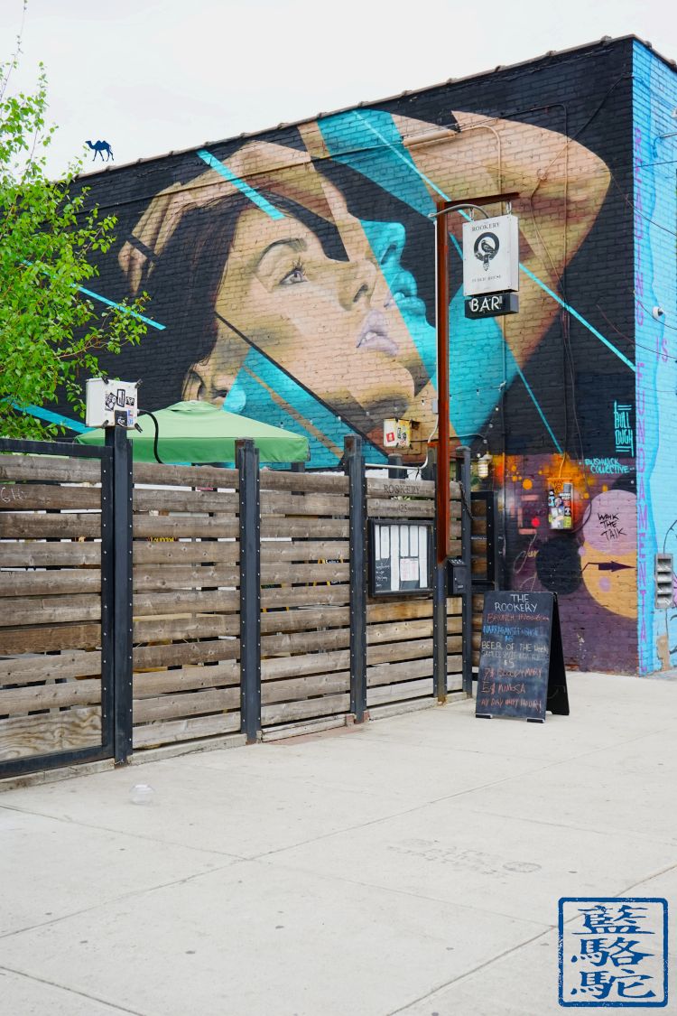 Le Chameau Bleu - Street Art Mur - Bushwick- Balade dans Brooklyn New York 
